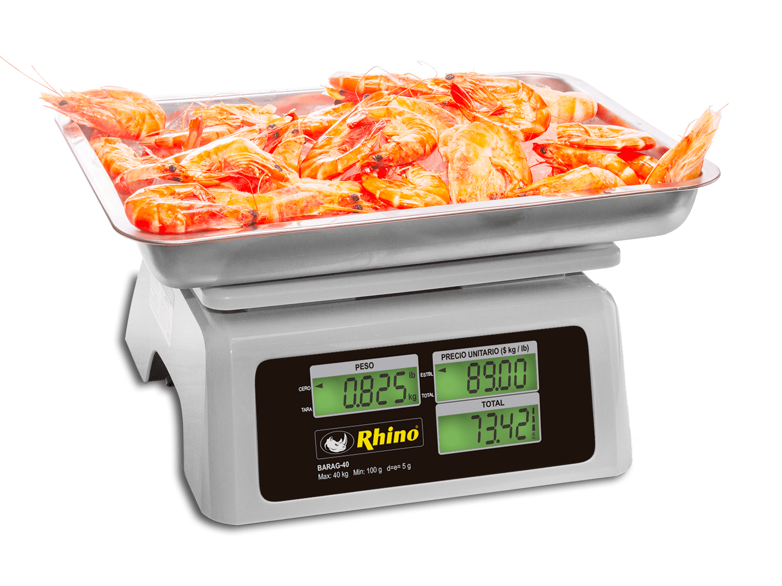 Báscula a Prueba de Agua 40 kg BARAG-40 RHINO - Imagen 3