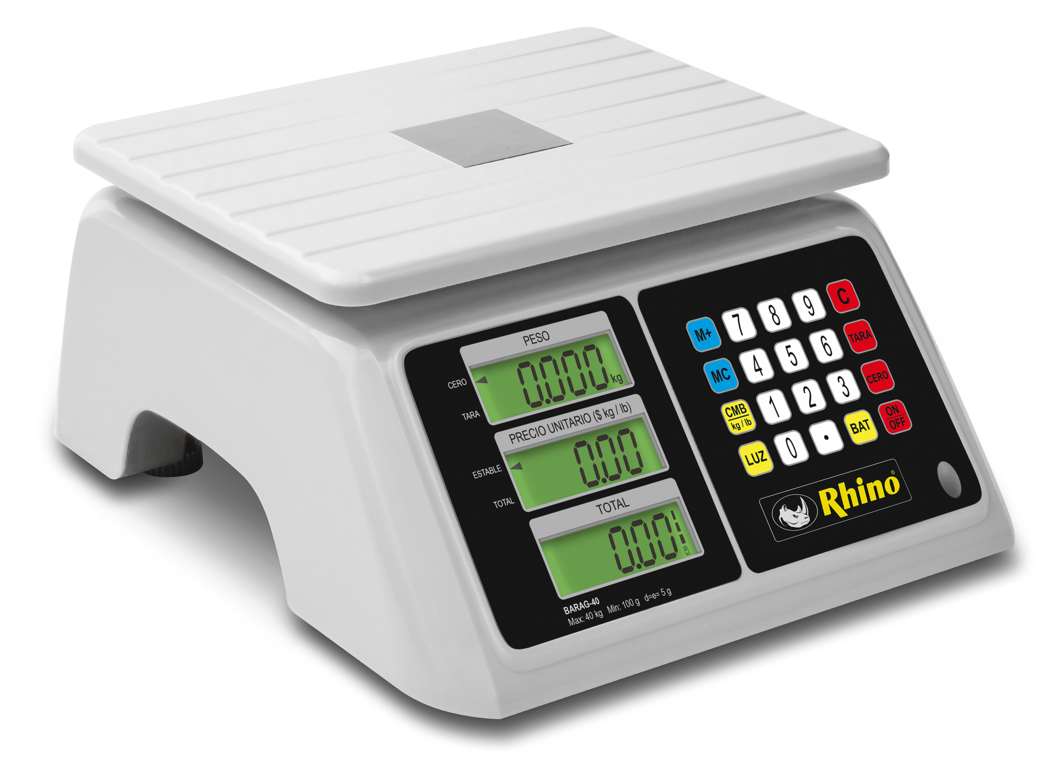 Báscula a Prueba de Agua 40 kg BARAG-40 RHINO
