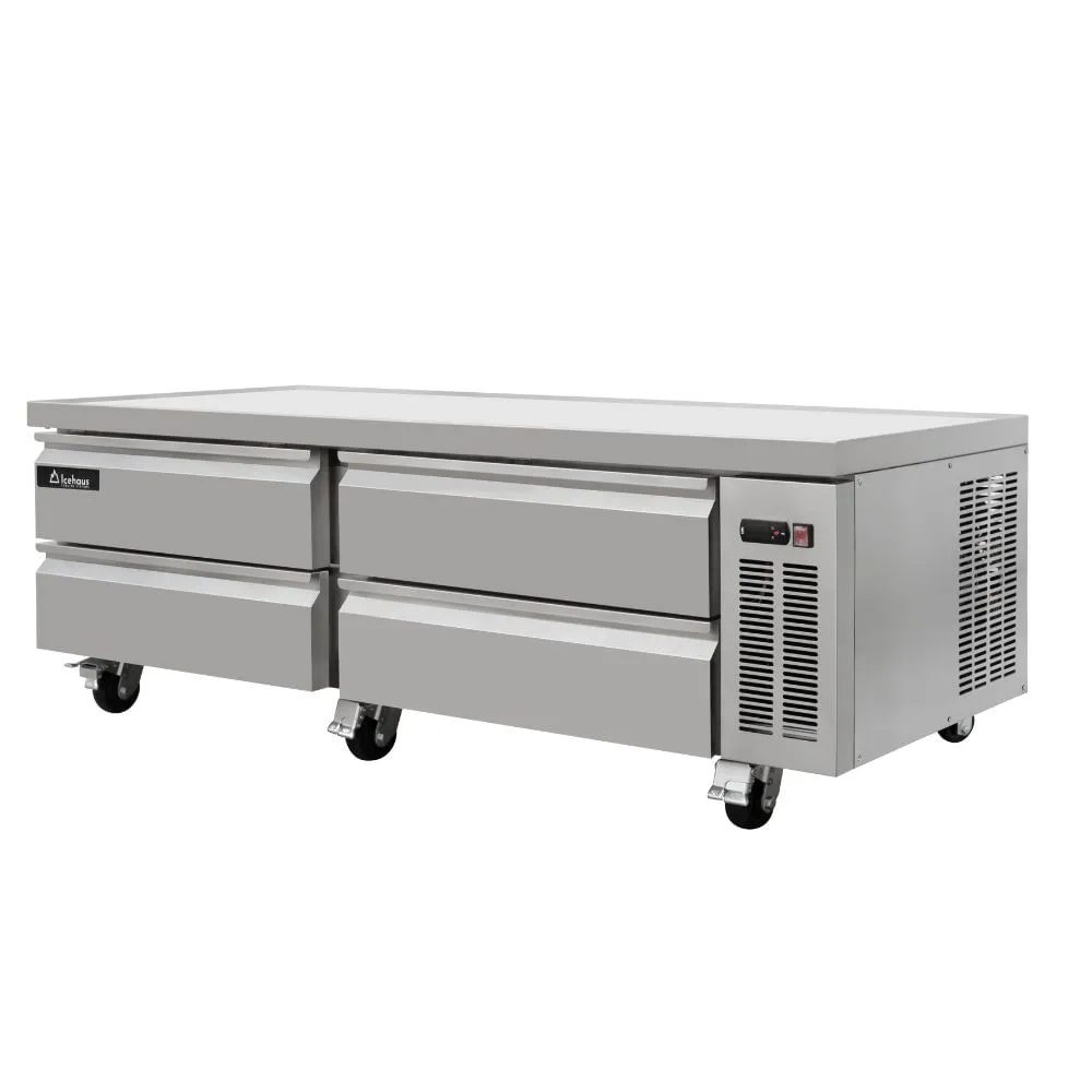 Base Refrigerada para Chef Icehaus BRM-4C-SS-01 | 4 Cajones en Acero Inoxidable