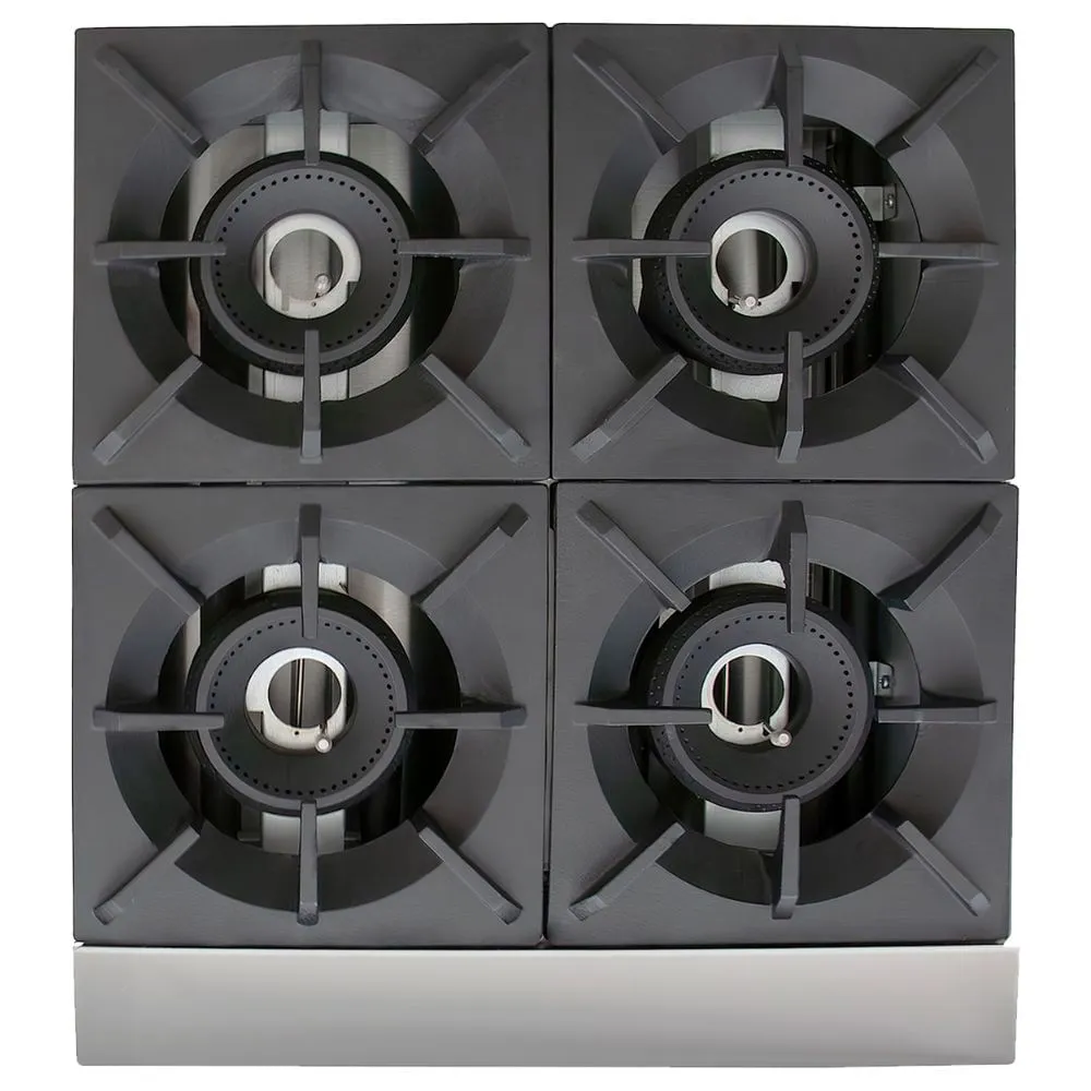 Parrilla con 4 quemadores Drago CG-40 a gas comercial