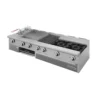 Estufa de mesa Drago UDM SLIM 5 en 1 de acero inoxidable para restaurantes.
