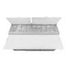 Mesa de preparación refrigerada industrial para pizzas Icehaus modelo MP-2P-SS-02 de 2 puertas en acero inoxidable