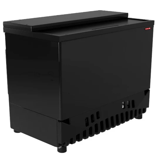 Enfriador horizontal botellero comercial Torrey THC15-E1 color negro de 15 pies cúbicos