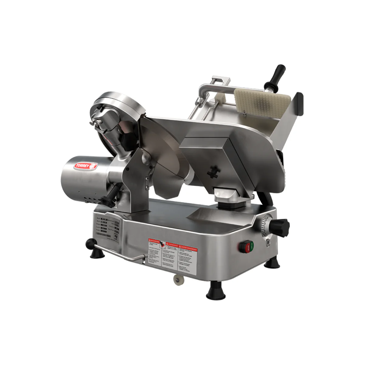 Rebanadora industrial Torrey RMS-350 de engranes con cuchilla de 350 mm para alta producción.