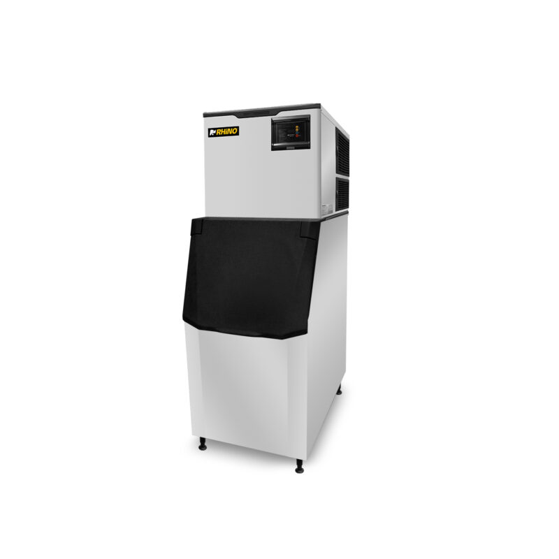 Fábrica de hielo en cubo industrial Rhino FAHIEL-160 de 160 kg con depósito integrado en acero inoxidable