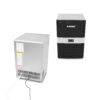 Fábrica de hielo en cubo comercial Rhino FAHIEL-40 de 40 kg en acero inoxidable con panel LED