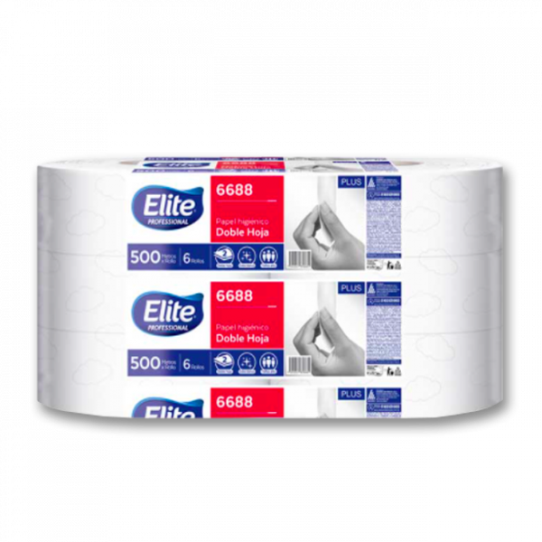 Papel Higiénico Jumbo Elite Professional 500m 6 Rollos | IKONIX