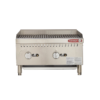 Asador a gas comercial de sobremesa Torrey modelo ASA-600G en acero inoxidable con rejillas de hierro vaciado