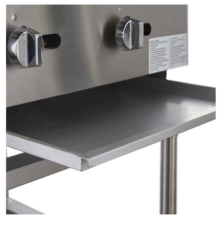 Asador a gas comercial de sobremesa Torrey modelo ASA-600G en acero inoxidable con rejillas de hierro vaciado