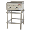 Asador a gas comercial de sobremesa Torrey modelo ASA-600G en acero inoxidable con rejillas de hierro vaciado