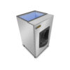 Dispensador de hielo automático comercial Rhino DISHI-100 en acero inoxidable con capacidad de 100 kg