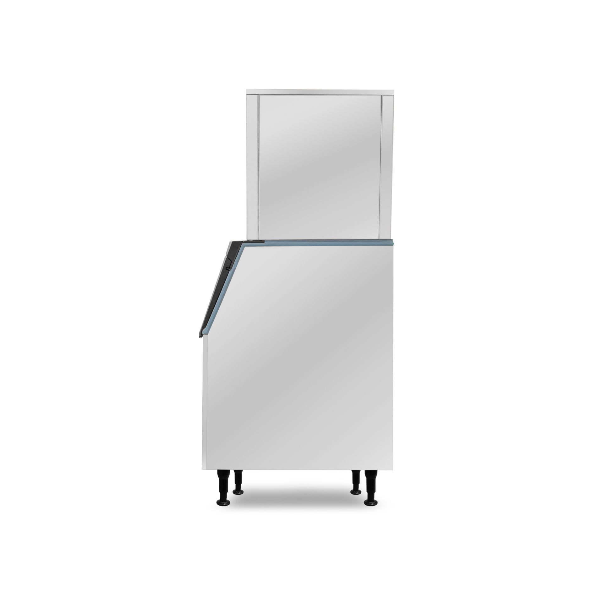Fábrica de hielo frappé granular Rhino FAHIEL-250F de 250 kg en acero inoxidable para pescaderías y coctelería
