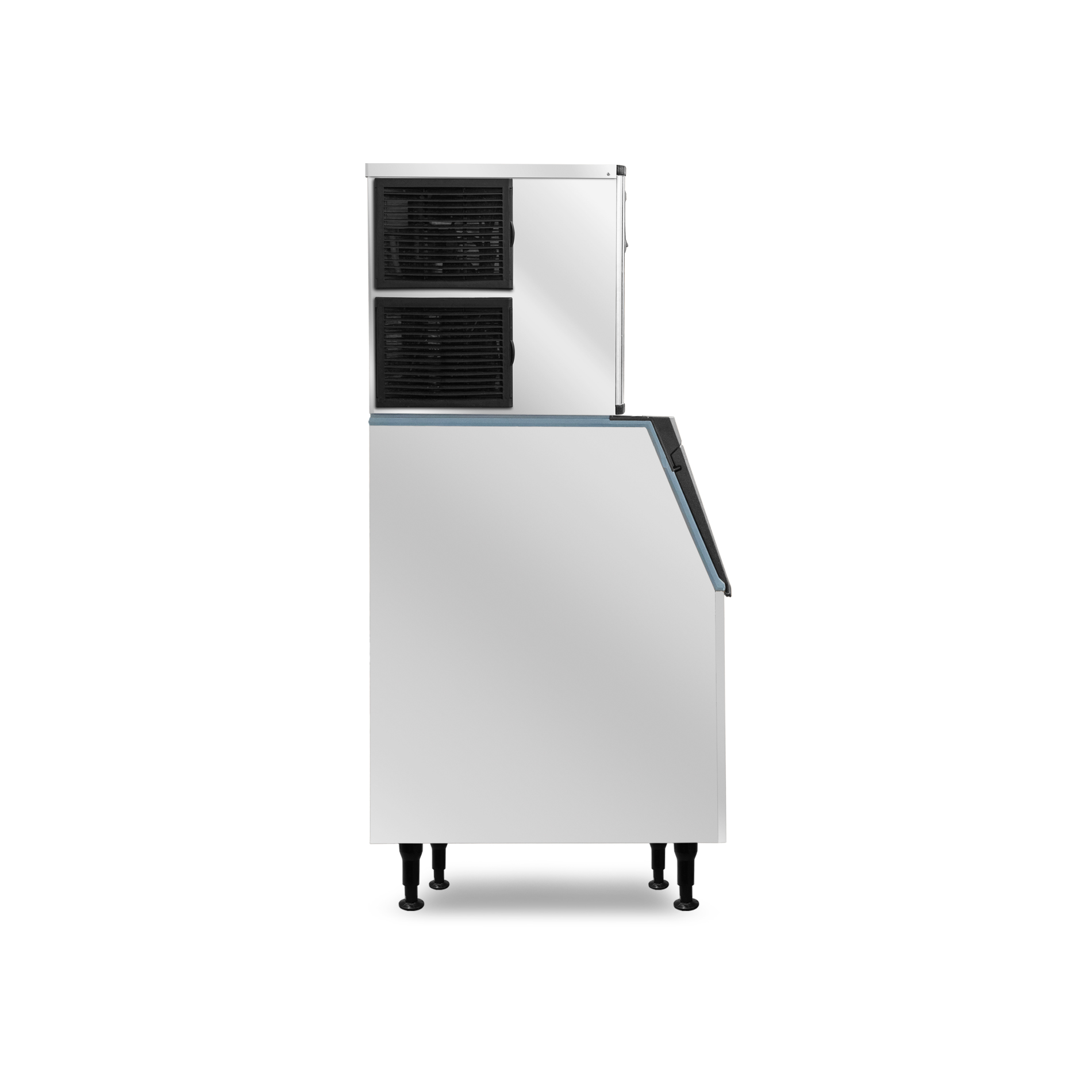 Fábrica de hielo en cubo industrial modular Rhino FAHIEL-230 de 230 kg en acero inoxidable