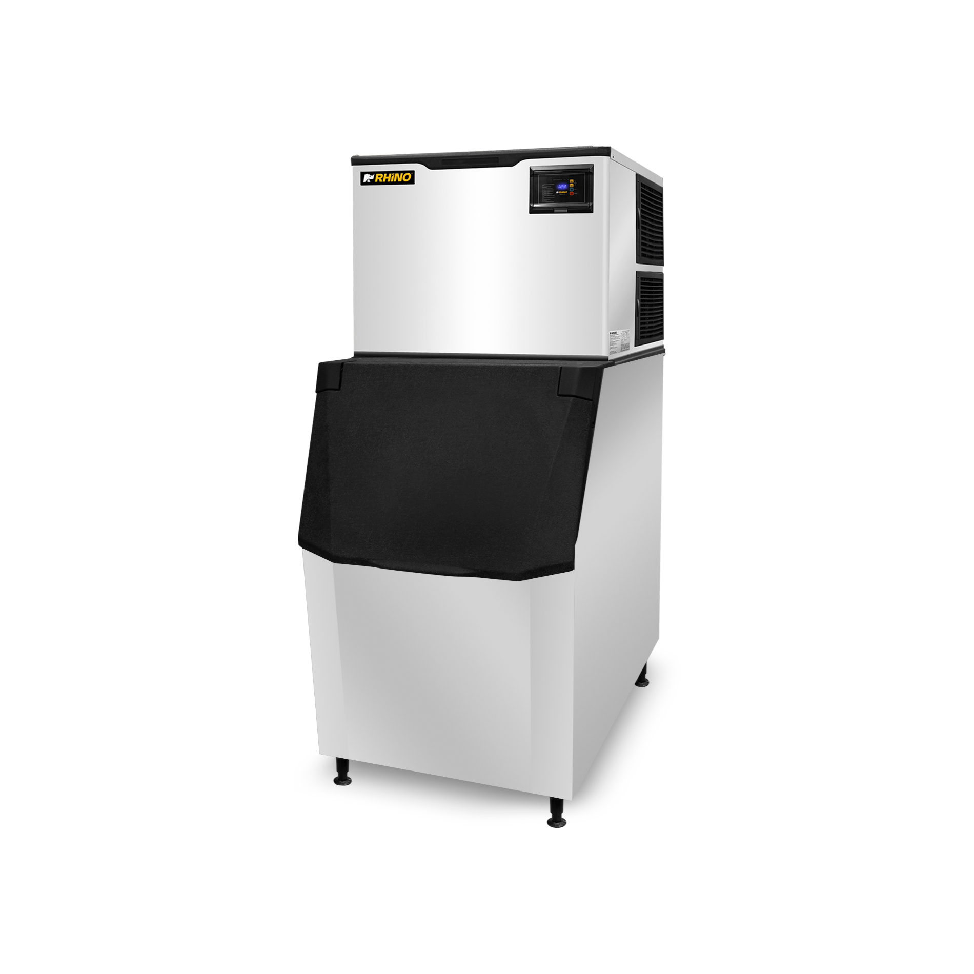 Fábrica de hielo en cubo industrial modular Rhino FAHIEL-230 de 230 kg en acero inoxidable