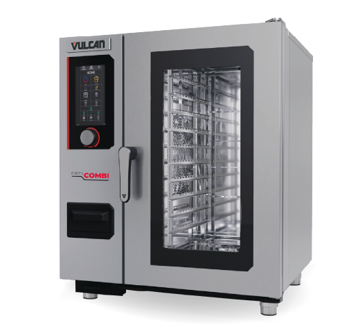Horno combinado combi eléctrico inteligente Vulcan modelo Chef'sCombi 101E de 10 niveles en acero inoxidable