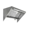 Campana extractora industrial backshelf de acero inoxidable marca Drago modelo MC-04-00 de cuatro pies