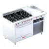 Estufa Coriat EC-6-H-Grill Piso Máster con horno plancha gratinador y 6 quemadores