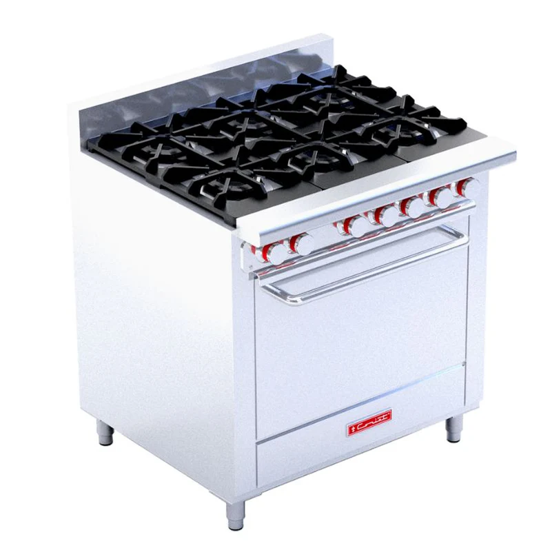 Estufa Coriat EC-6-HG Piso Máster con horno grande y 6 quemadores