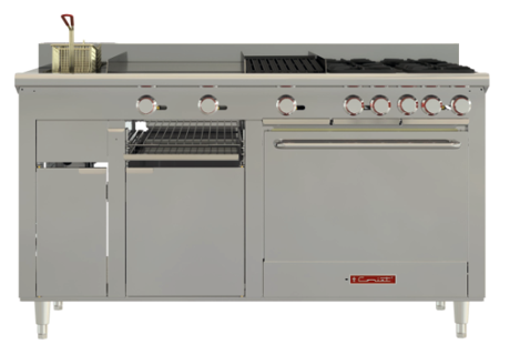 Estufa Coriat Multichef Piso Máster con horno freidora plancha y asador
