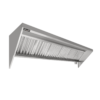 Campana extractora industrial backshelf de acero inoxidable marca Drago modelo MC-10-00 de diez pies