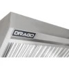 Campana extractora industrial backshelf de acero inoxidable marca Drago modelo MC-06-00 de seis pies