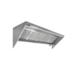 Campana extractora industrial backshelf de acero inoxidable marca Drago modelo MC-08-00 de ocho pies