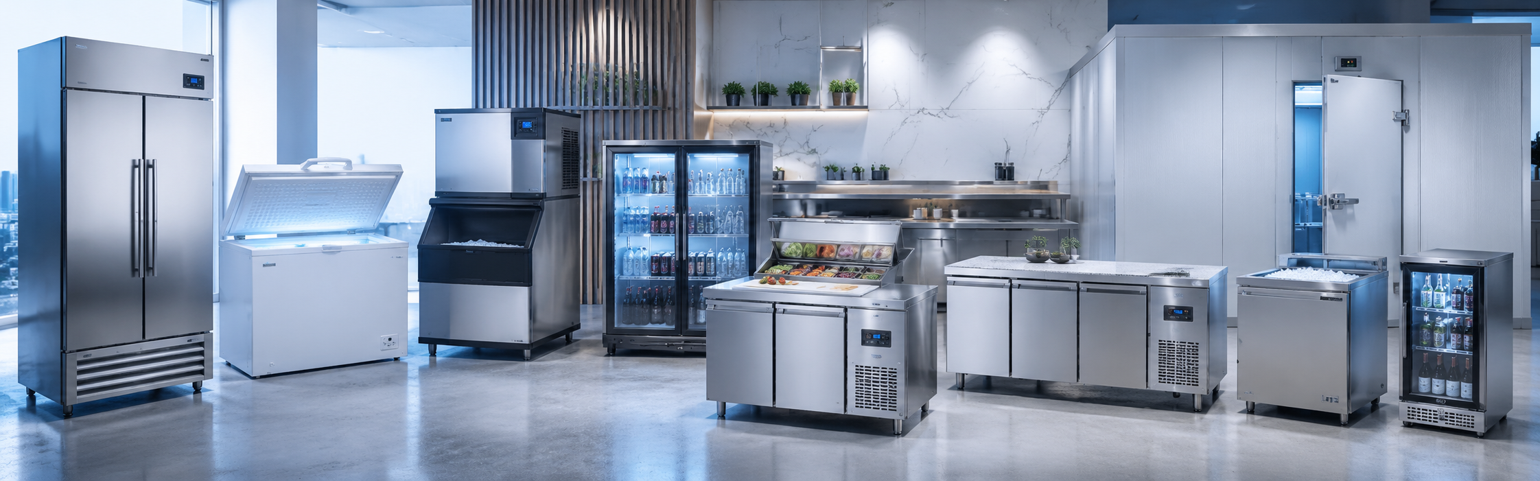 Equipos de refrigeración comercial e industrial para restaurantes, hoteles, tiendas y negocios de alimentos