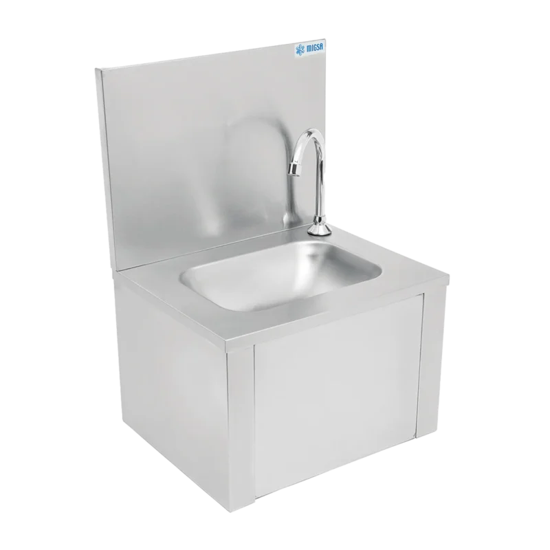 Campana extractora industrial backshelf de acero inoxidable marca Drago modelo MC-04-00 de cuatro pies