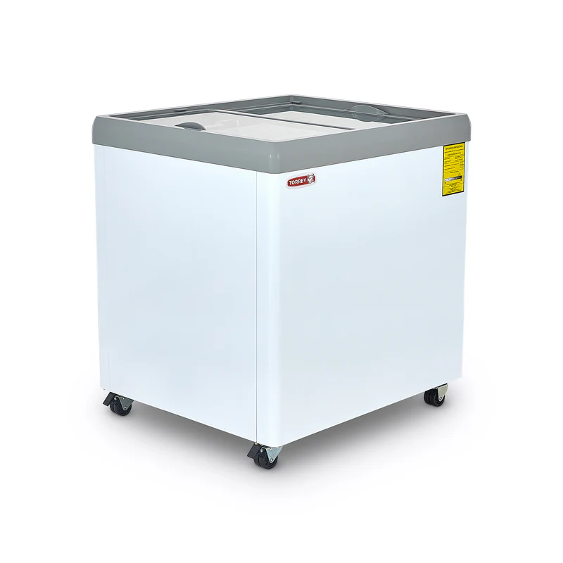 Congelador horizontal Torrey CHC-80PR con tapa de cristal para helados y congelados