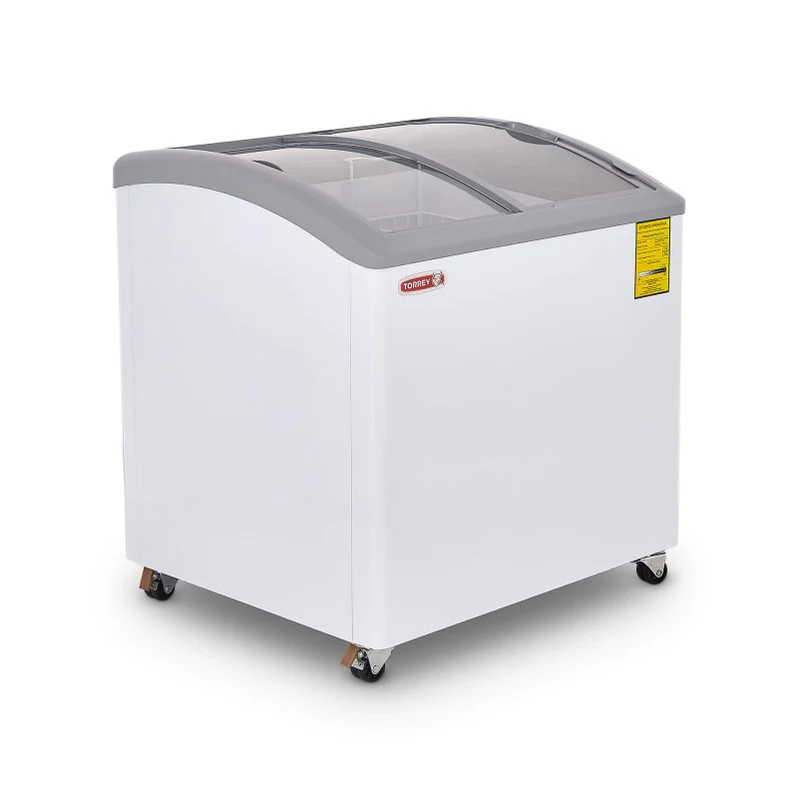 Congelador horizontal Torrey CHC-80CR con tapa de cristal para helados y congelados