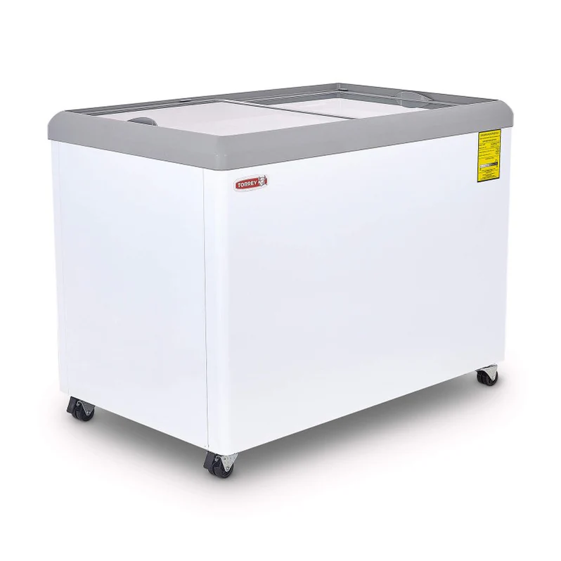 Congelador horizontal Torrey CHC-110PR con tapa de cristal para helados y congelados