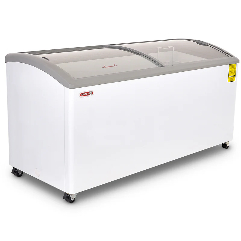 Congelador horizontal Torrey CHC-180CR con tapa de cristal para helados y congelados