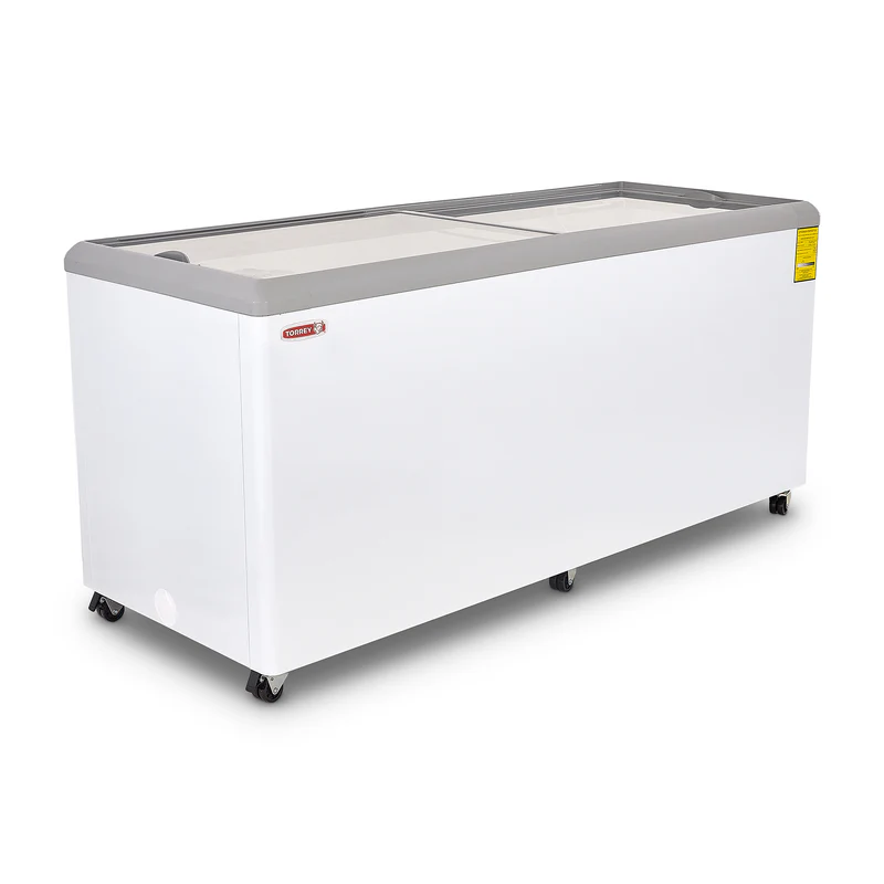 Congelador horizontal Torrey CHC-180PR con tapa de cristal para helados y congelados