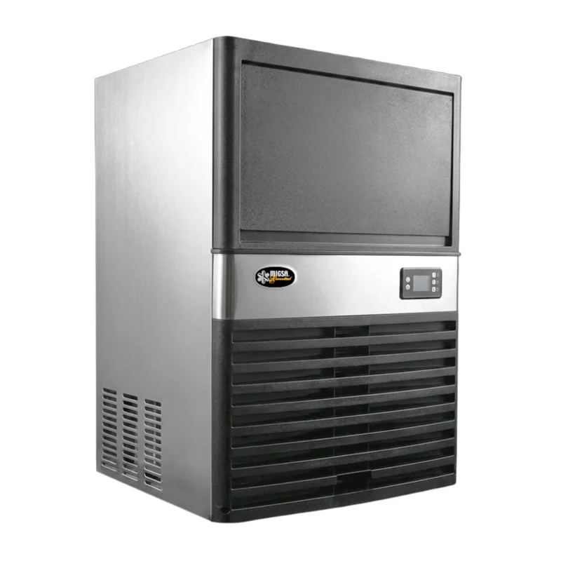 Máquina fabricadora de hielo comercial Migsa FHME-55C de 55 kg diarios en acero inoxidable