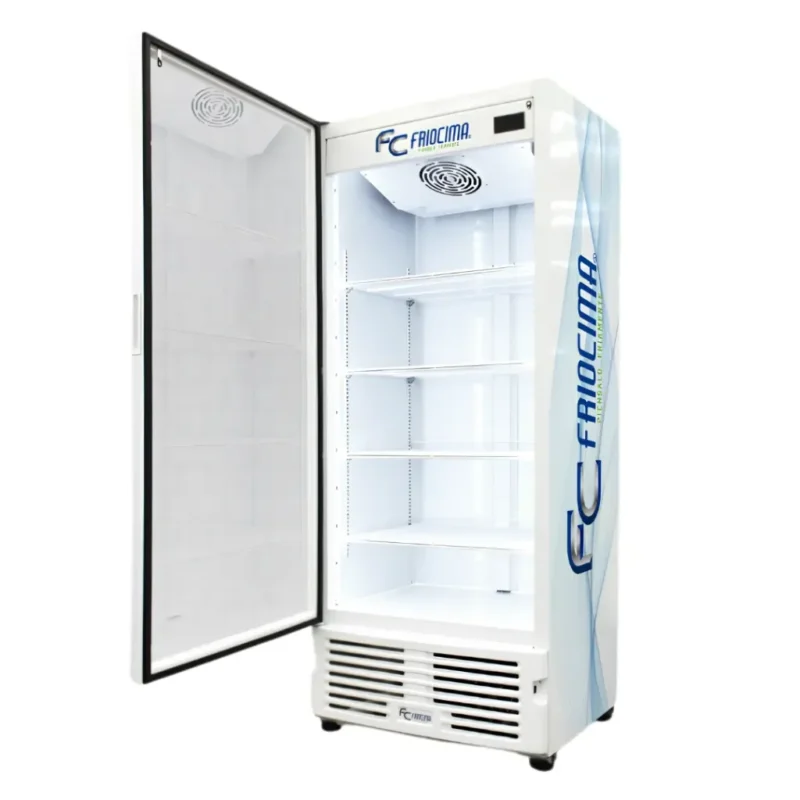Enfriador vertical bajo cero Friocima FVP-21 de 1 puerta de cristal y 21 pies cúbicos