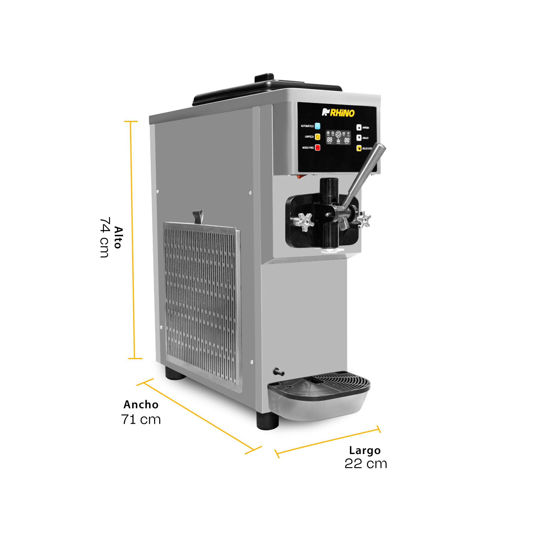 Máquina de Helado Rhino Sobre Mostrador 10 L/h HELA-10 - Imagen 2