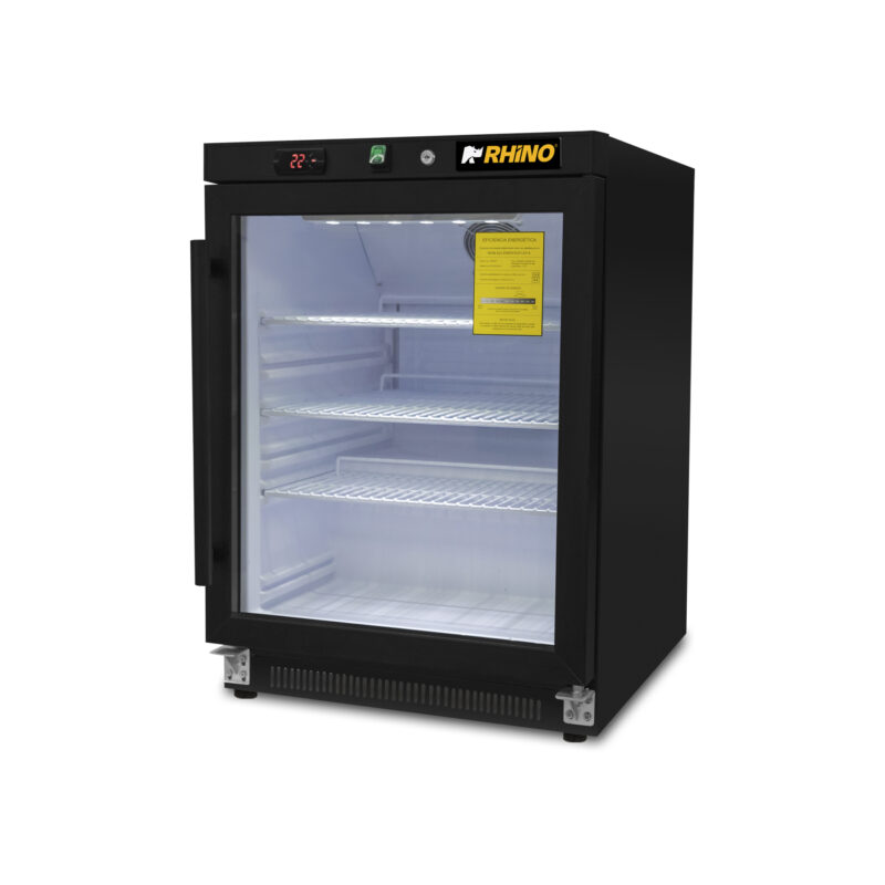 Refrigerador vertical puerta de cristal Rhino REVEAB-4C