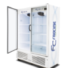 Enfriador vertical bajo cero Friocima FVP-36-2 de 2 puertas de cristal y 36 pies cúbicos