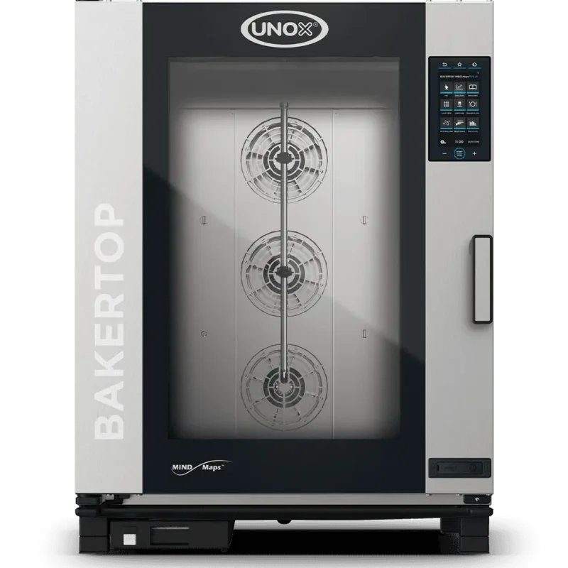 Horno eléctrico inteligente Unox BAKERTOP MIND.Maps PLUS XEBC-10FS-EPRM para 10 charolas 600x400