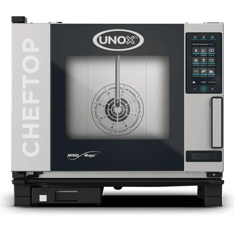 Horno mixto inteligente a gas Unox CHEFTOP MIND.Maps PLUS XEVC-0511-GPRM para 5 bandejas GN 1/1