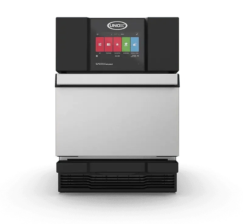 Horno profesional de convección y cocción acelerada Unox SPEED.COMPACT ECO XEMA-01NS-MCDS-AL