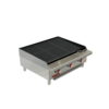 Asador a gas con piedra lava Coriat ACV-3 de acero inoxidable con 3 quemadores y perillas frontales