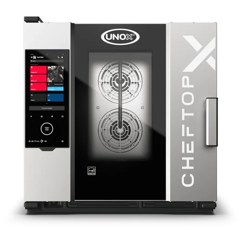 Horno mixto UNOX CHEFTOP-X Digital.ID XEDA-0611-EXRS-CM eléctrico de 6 charolas GN 1/1