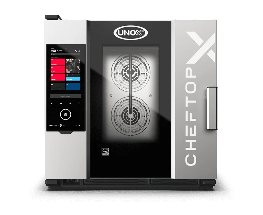 Horno mixto UNOX CHEFTOP-X Digital.ID XEDA-0611-EXRS-CM eléctrico de 6 charolas GN 1/1