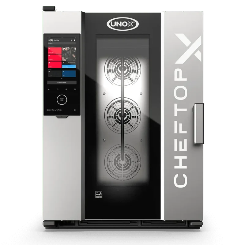 Horno mixto UNOX CHEFTOP-X Digital.ID XEDA-1011-EXRS-CM eléctrico de 10 charolas GN 1/1